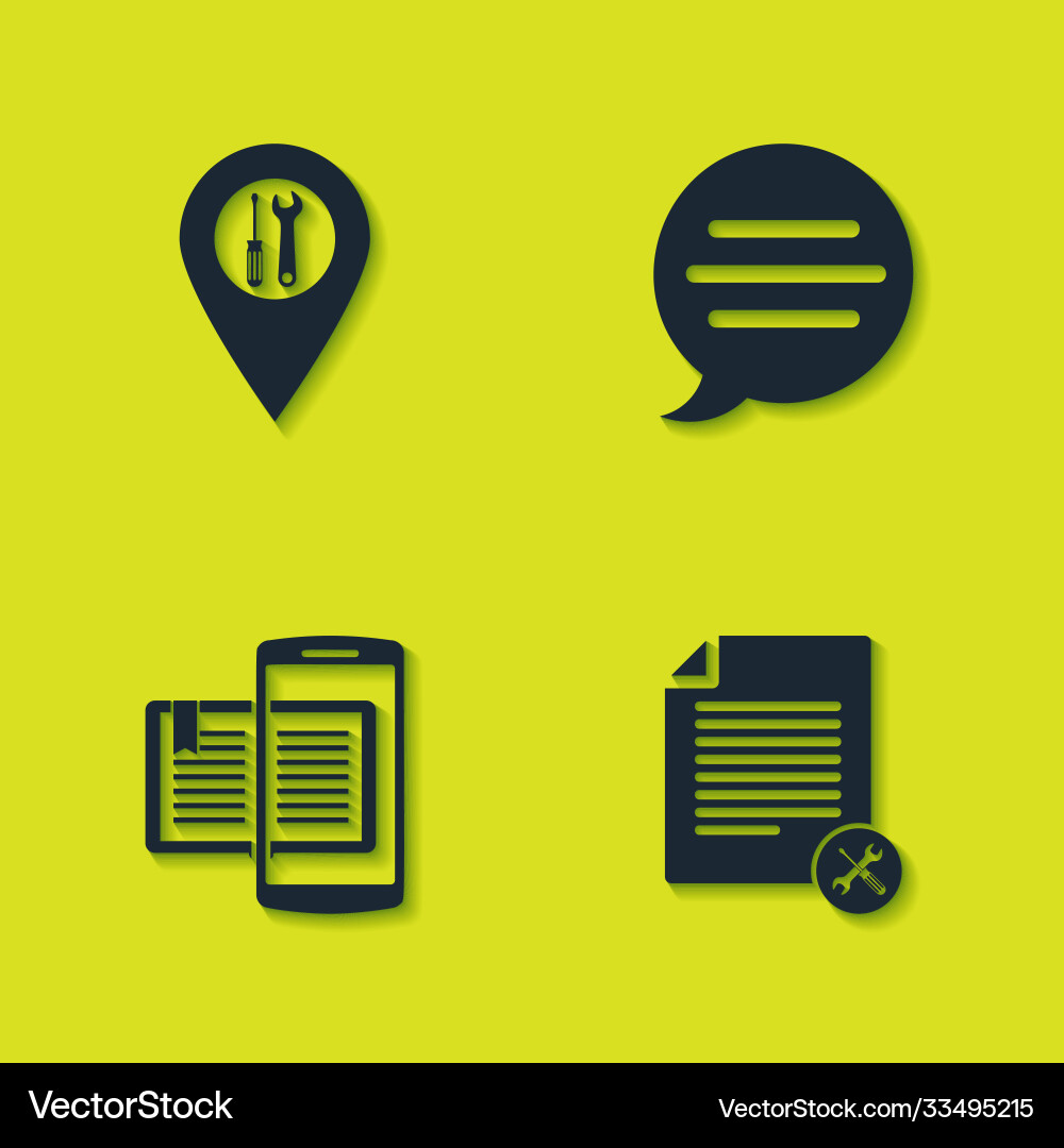 Set location service file document smartphone Set location service file document smartphone Vector Image