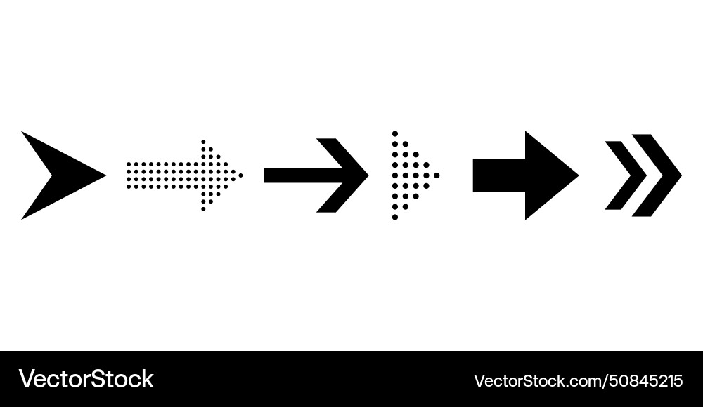 Set of arrows icon and various cursor Set of arrows icon and various cursor vector image