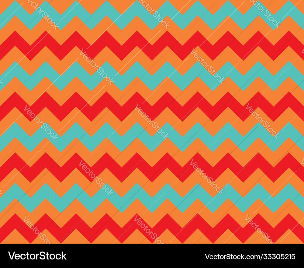 Zigzag pattern seamless zig zag background color Vector Image
