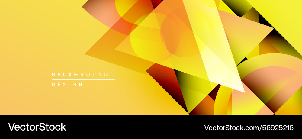 Abstract geometric shapes overlap creating vector image