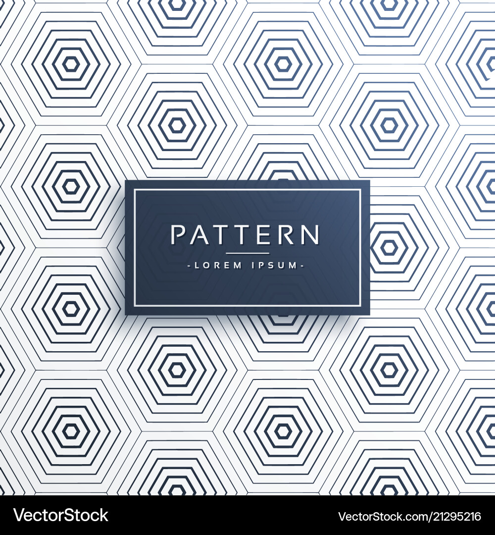 Elegant honeycomb or hexagonal pattern background vector image