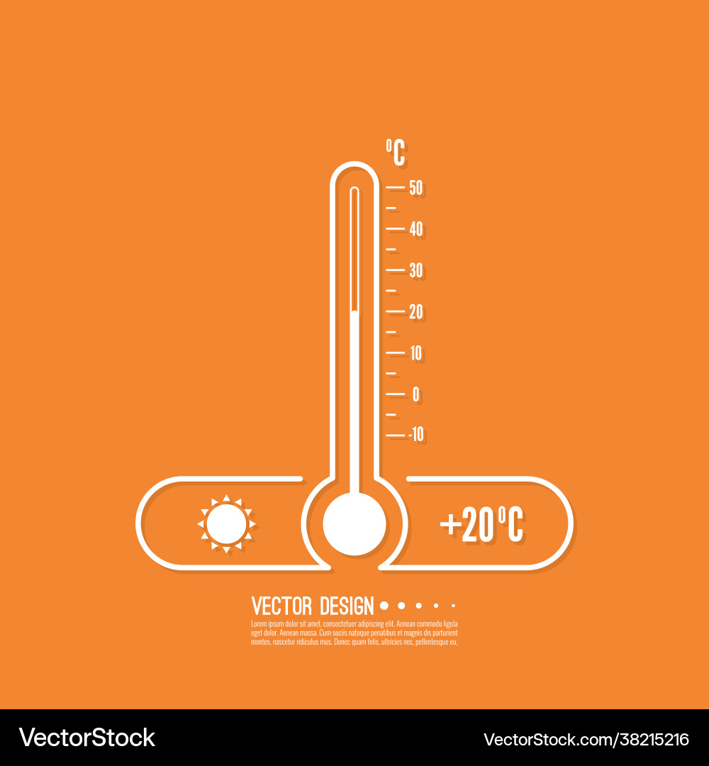 Meteorology thermometer Meteorology thermometer vector image