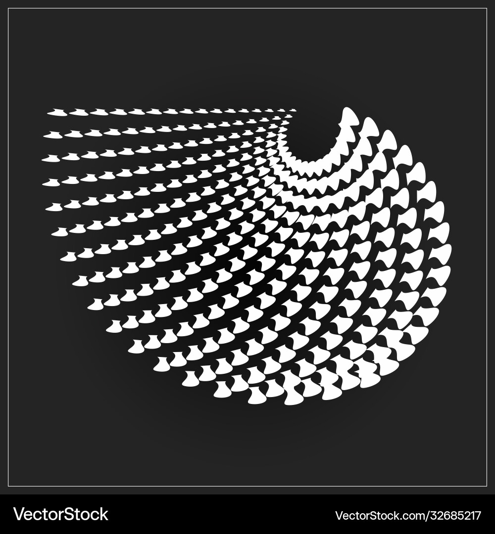 Abstract geometric element with distortion effect Abstract geometric element with distortion effect vector image