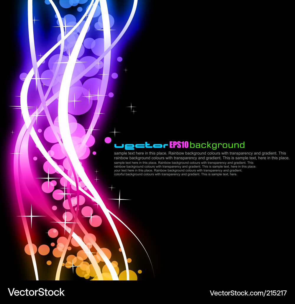 Abstract Rainbow Gradient Background Vector Image