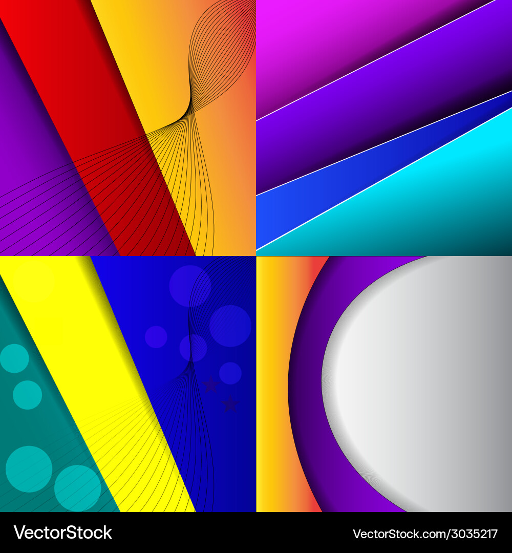 Big set of soft colored abstract background Vector Image