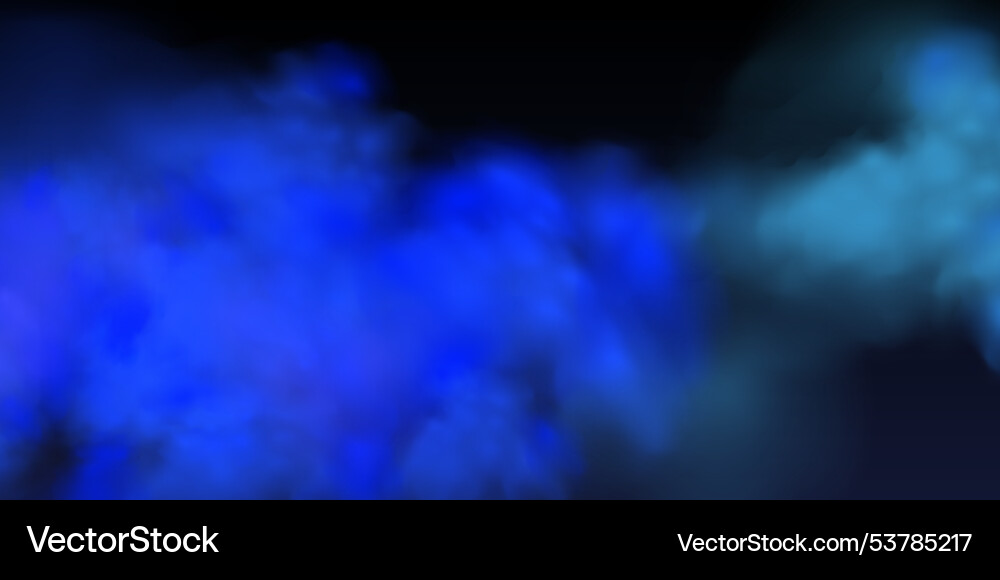 Black background with gray blue clouds creating Black background with gray blue clouds creating vector image