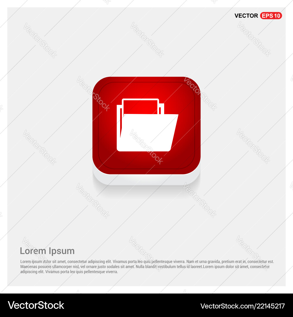 Data folder icon Data folder icon vector image