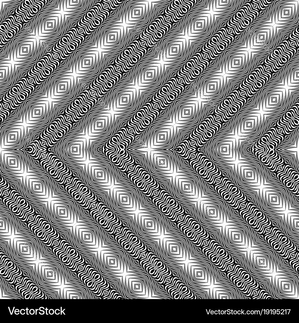 Design seamless monochrome zigzag pattern Vector Image