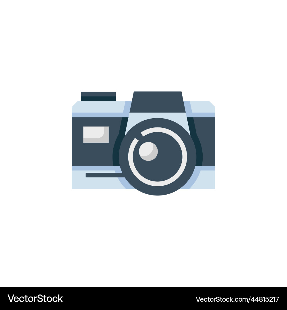Digital camera icon computer component flat Vector Image