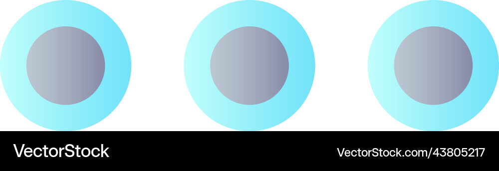 Ellipsis flat gradient color ui icon Vector Image