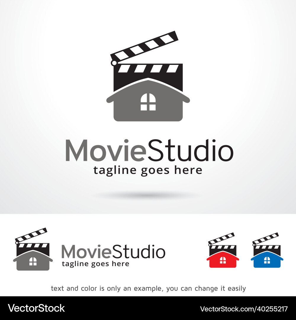 Filmstudio Logo Vorlage Filmstudio Logo Vorlage vektorbild