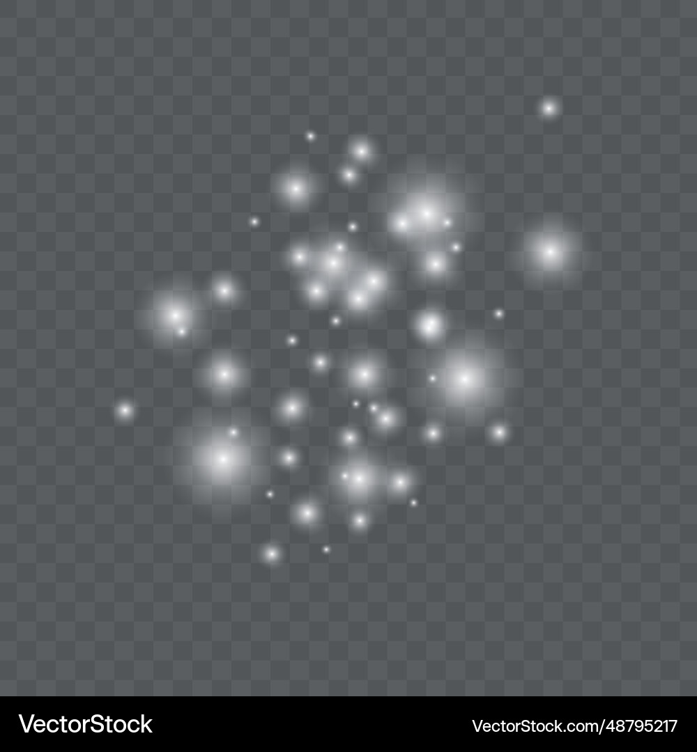 Glow light effect starburst with sparkles Glow light effect starburst with sparkles Vector Image
