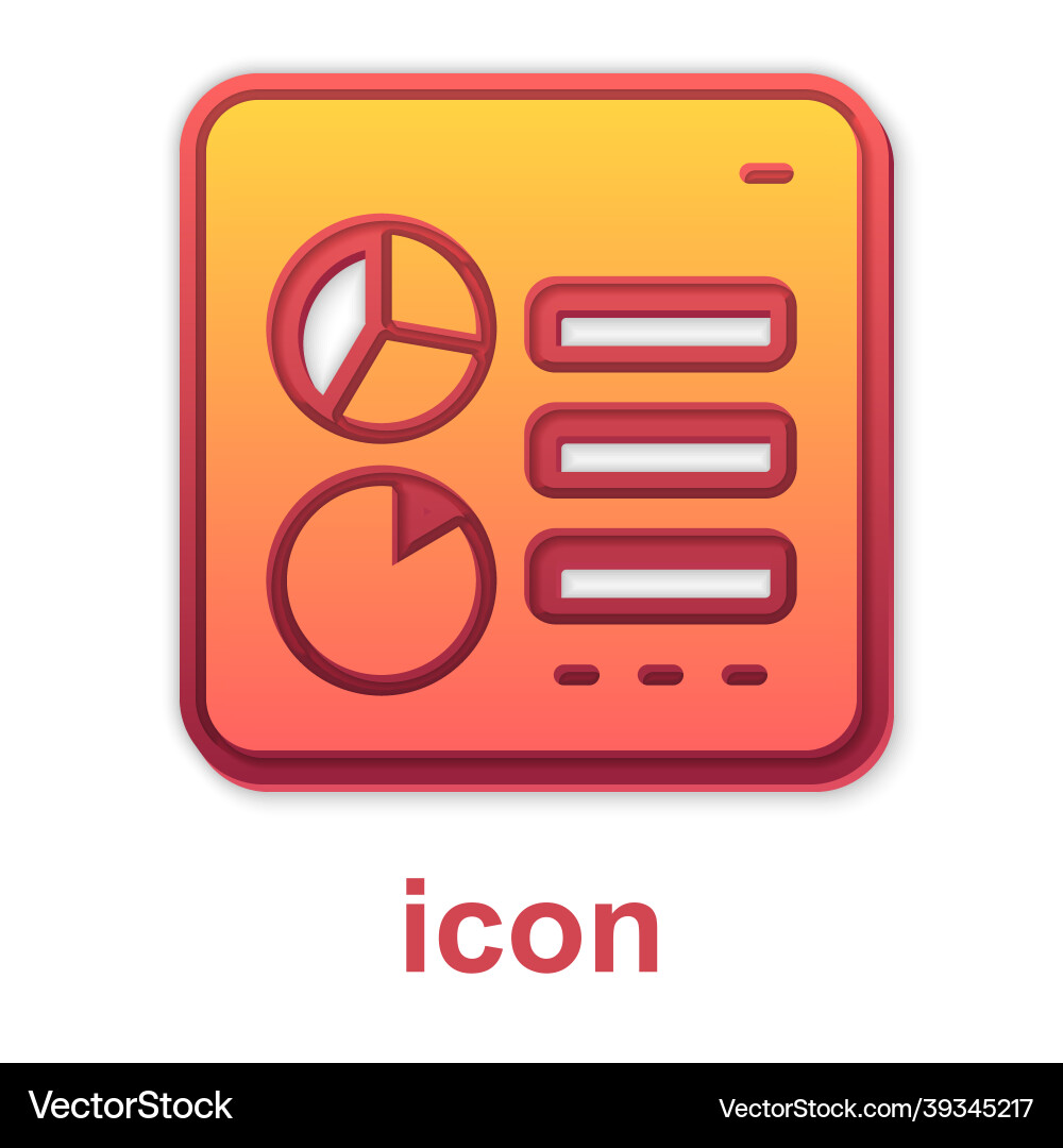 Gold computer api interface icon isolated on white vector image