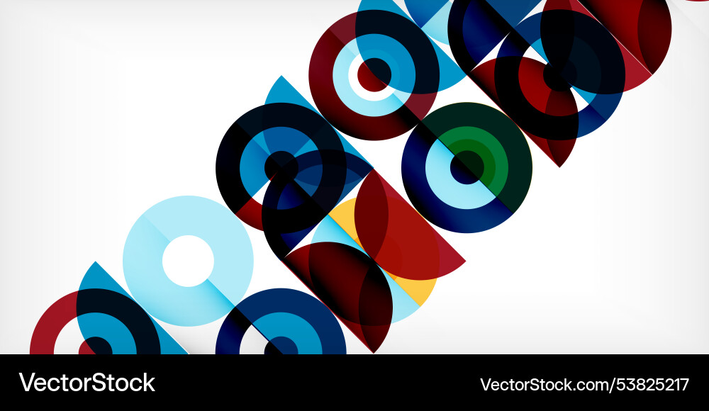 Minimal geometric abstract background circle Vector Image
