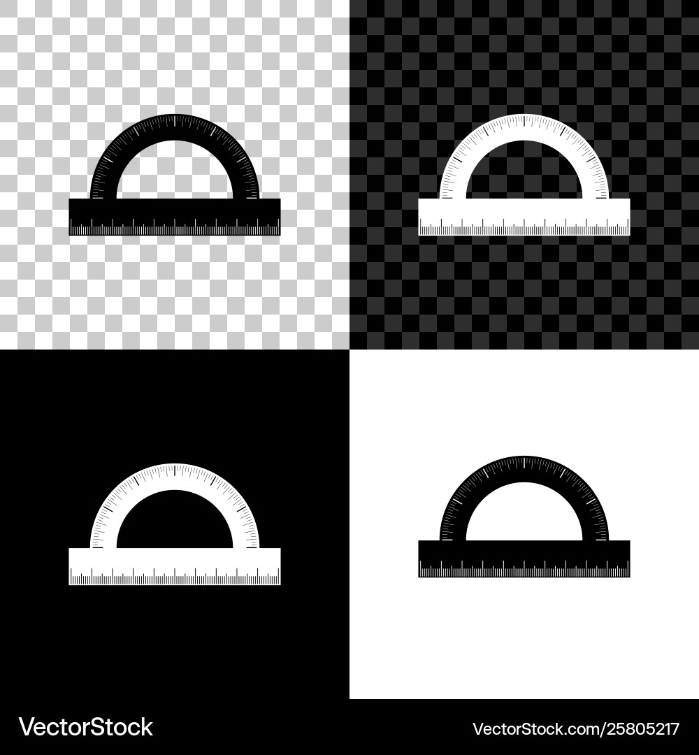 Protractor grid for measuring degrees icon Vector Image