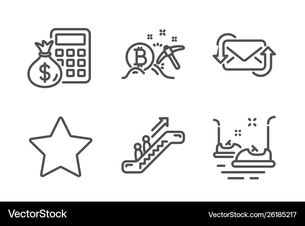 Refresh mail bitcoin mining and finance Refresh mail bitcoin mining and finance Vector Image