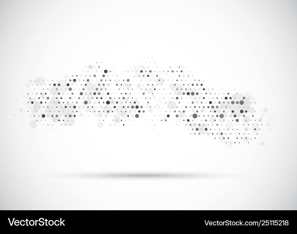 Abstract background with dots design vector image