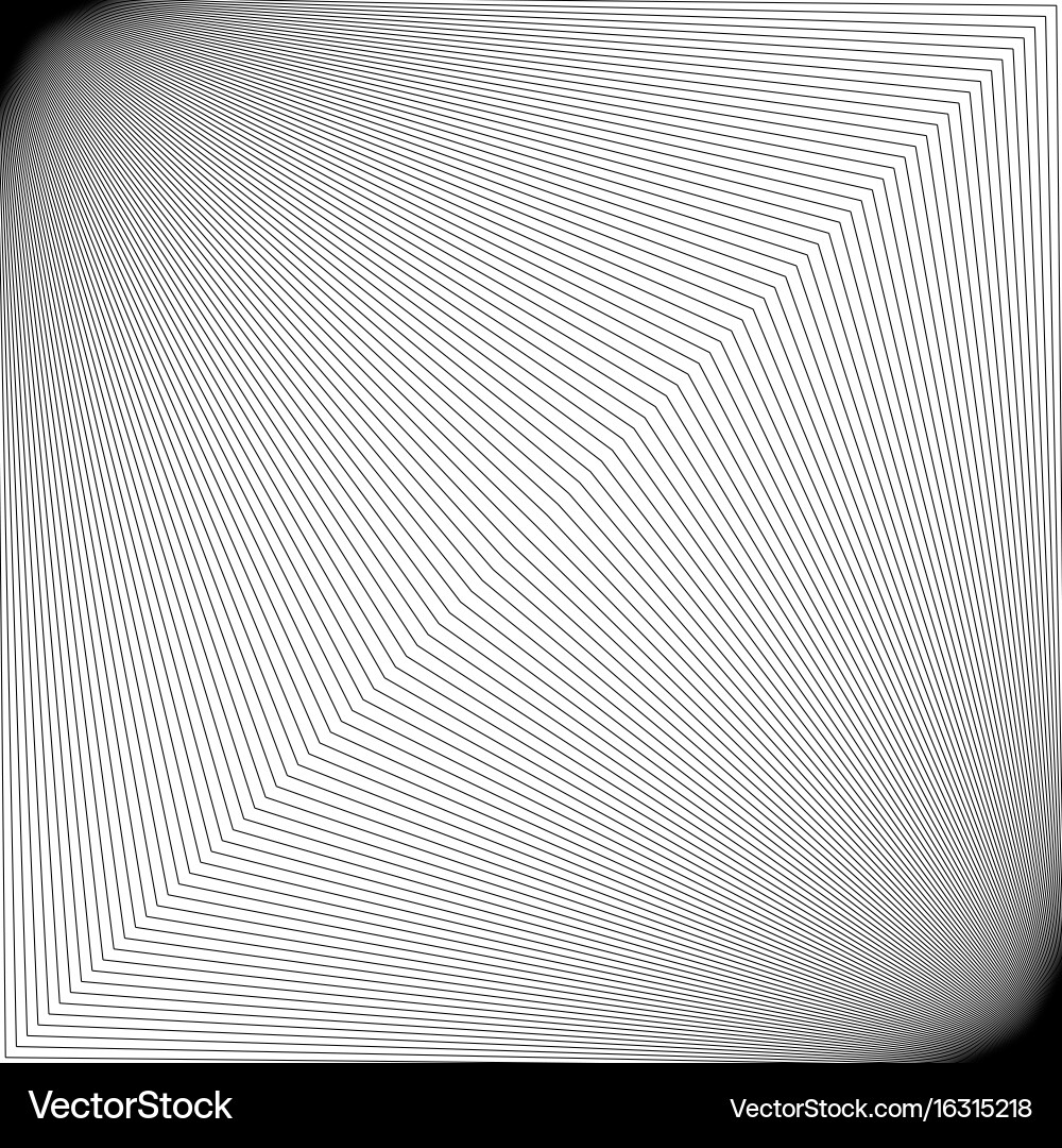 Abstract monochromatic line pattern background vector image