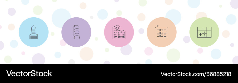 Estate icons Vector Image