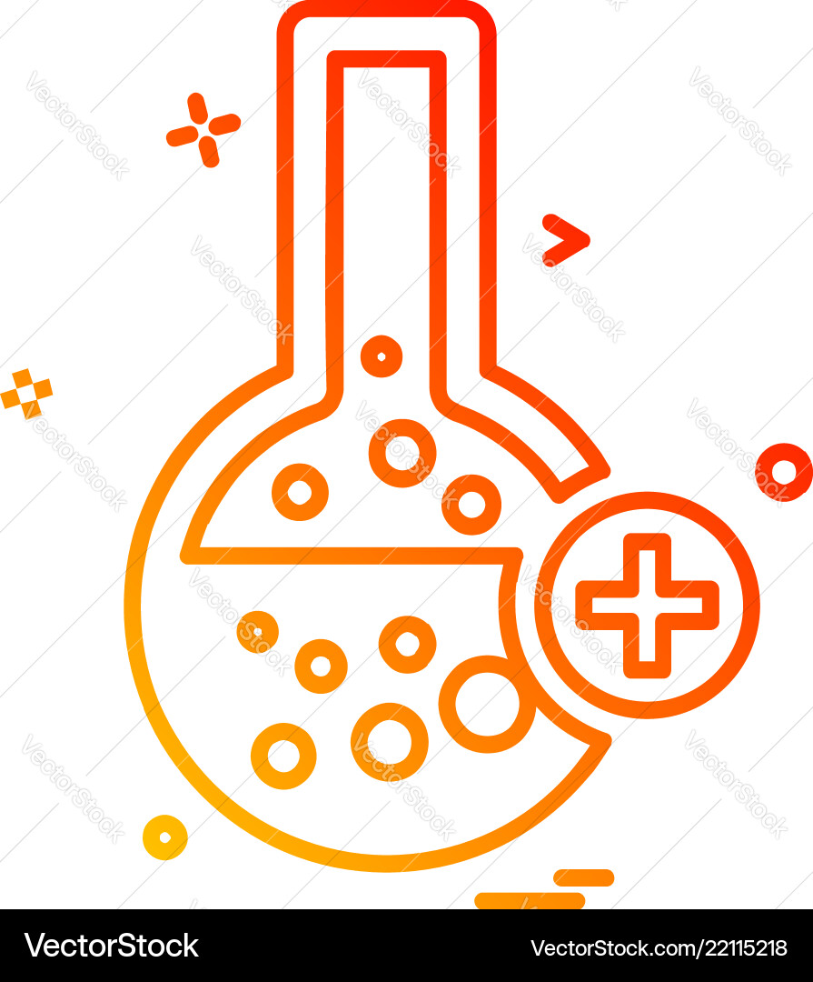 Flask icon design Vector Image