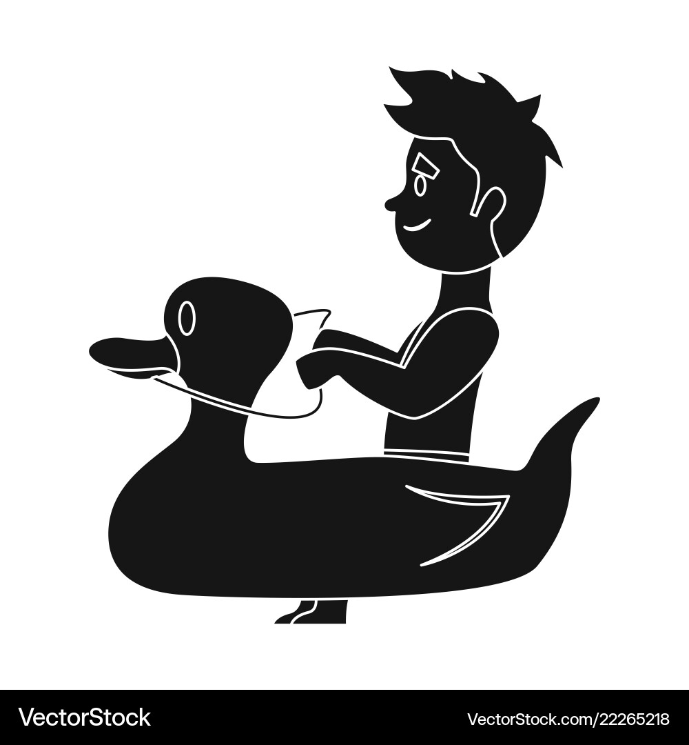 Isolated object of pool and swimming icon set vector image