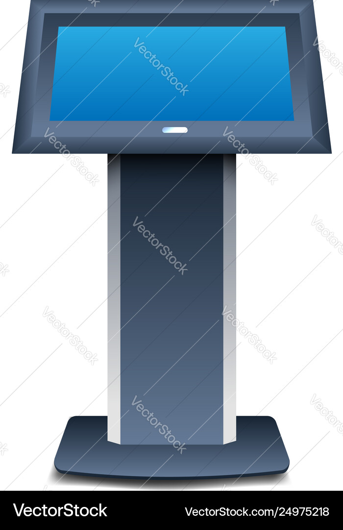 Kiosk Terminal Display Icon vector image