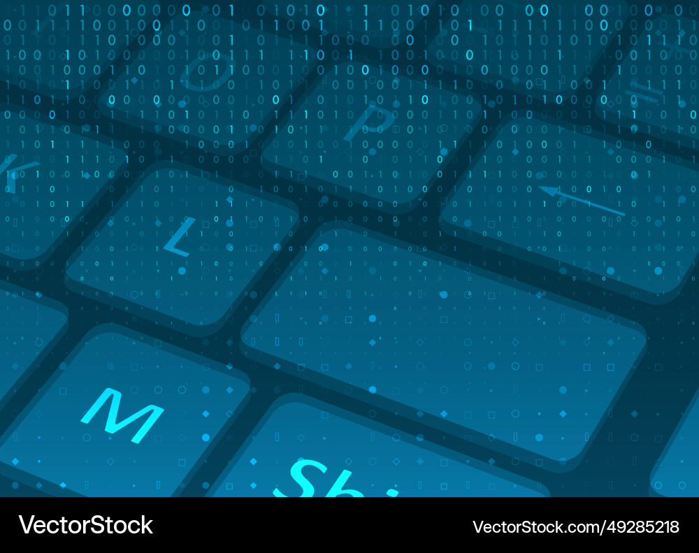 Software concept for computer keyboard Software concept for computer keyboard Vector Image