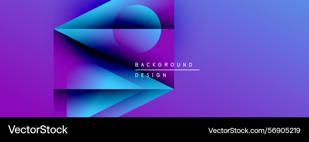 Abstract gradient background shapes overlap Vector Image