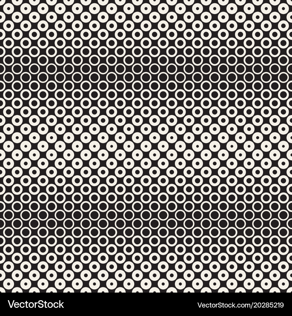 Abstract Halftone Circle Pattern Vector Image