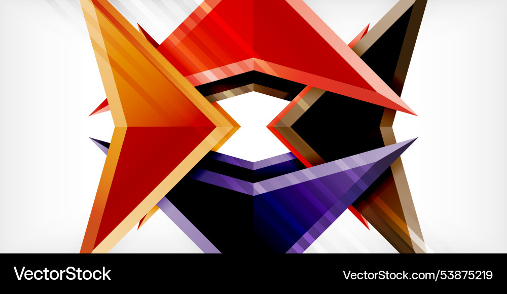 Arrows with 3d effect abstract background Arrows with 3d effect abstract background Vector Image