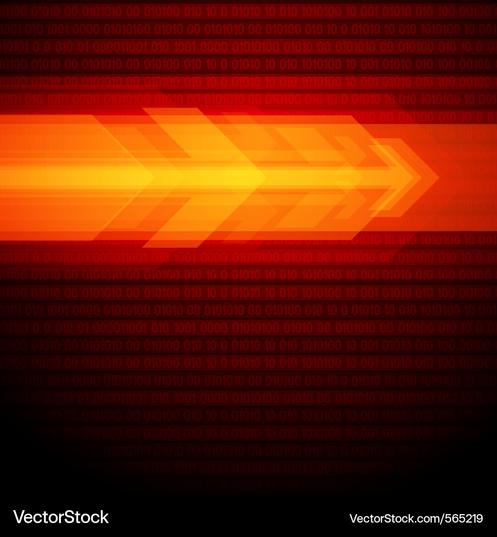 Dynamic Red Arrow Background vector image
