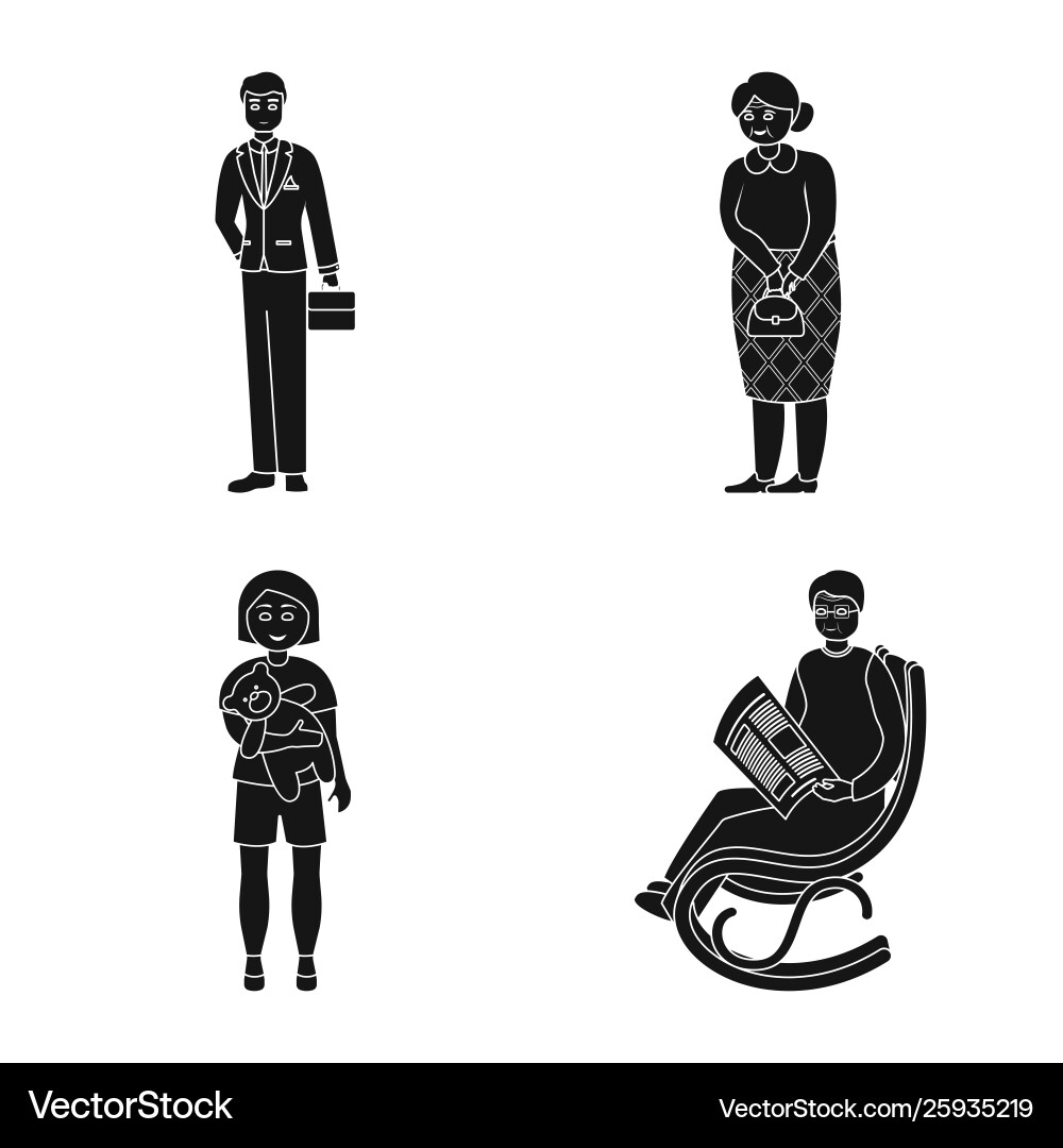 Isolated object face and portrait icon Vector Image