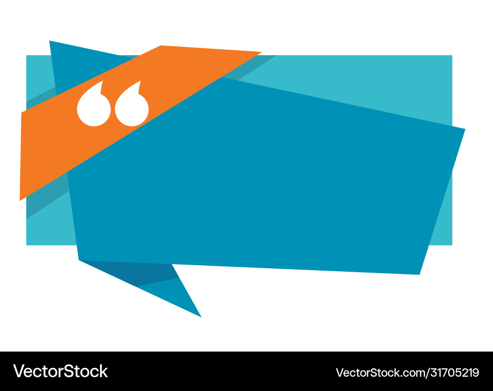 Quotation marks in empty banner blank dialog box Quotation marks in empty banner blank dialog box vector image