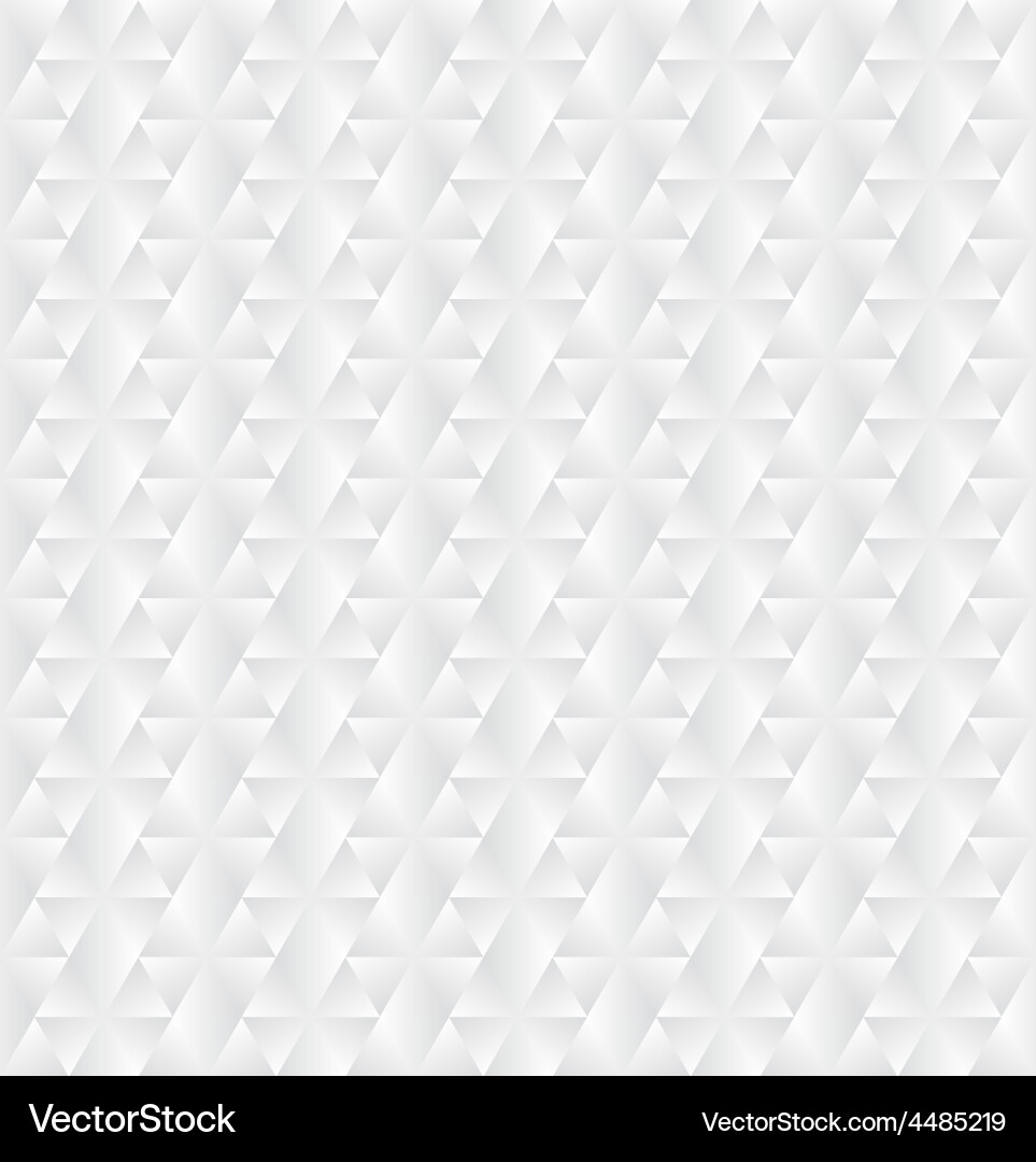 White Triangulated Pattern Background vector image
