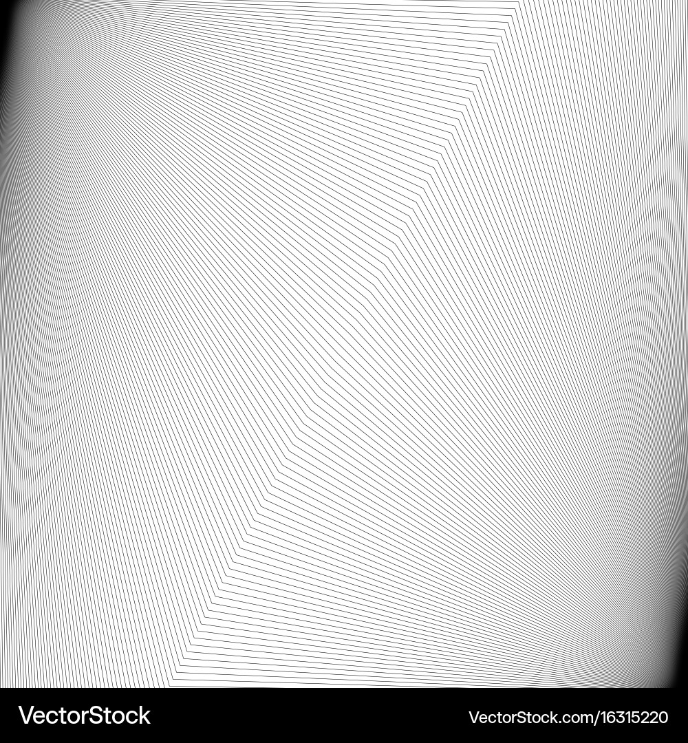 Abstract monochromatic line pattern background Vector Image