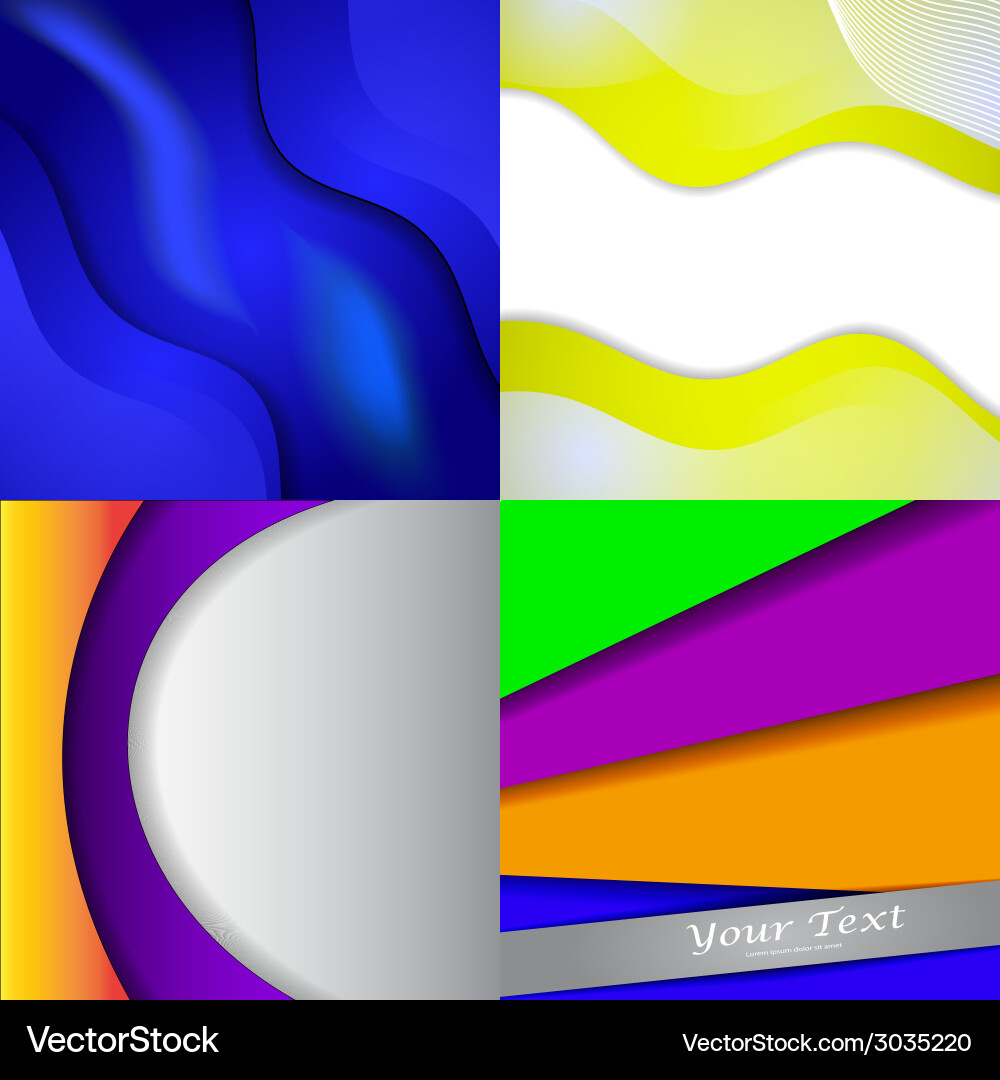 Big set of soft colored abstract background Vector Image