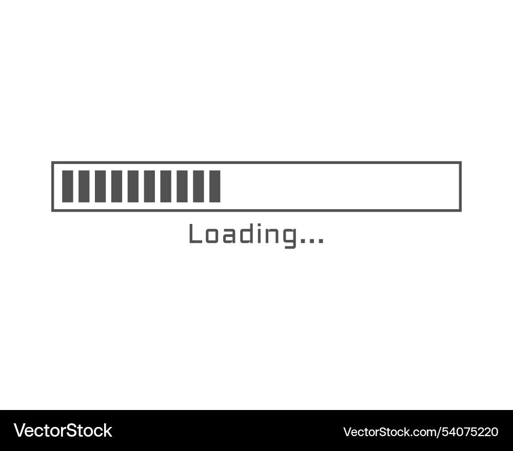 Collection loading bar status icon set of loaded Collection loading bar status icon set of loaded Vector Image