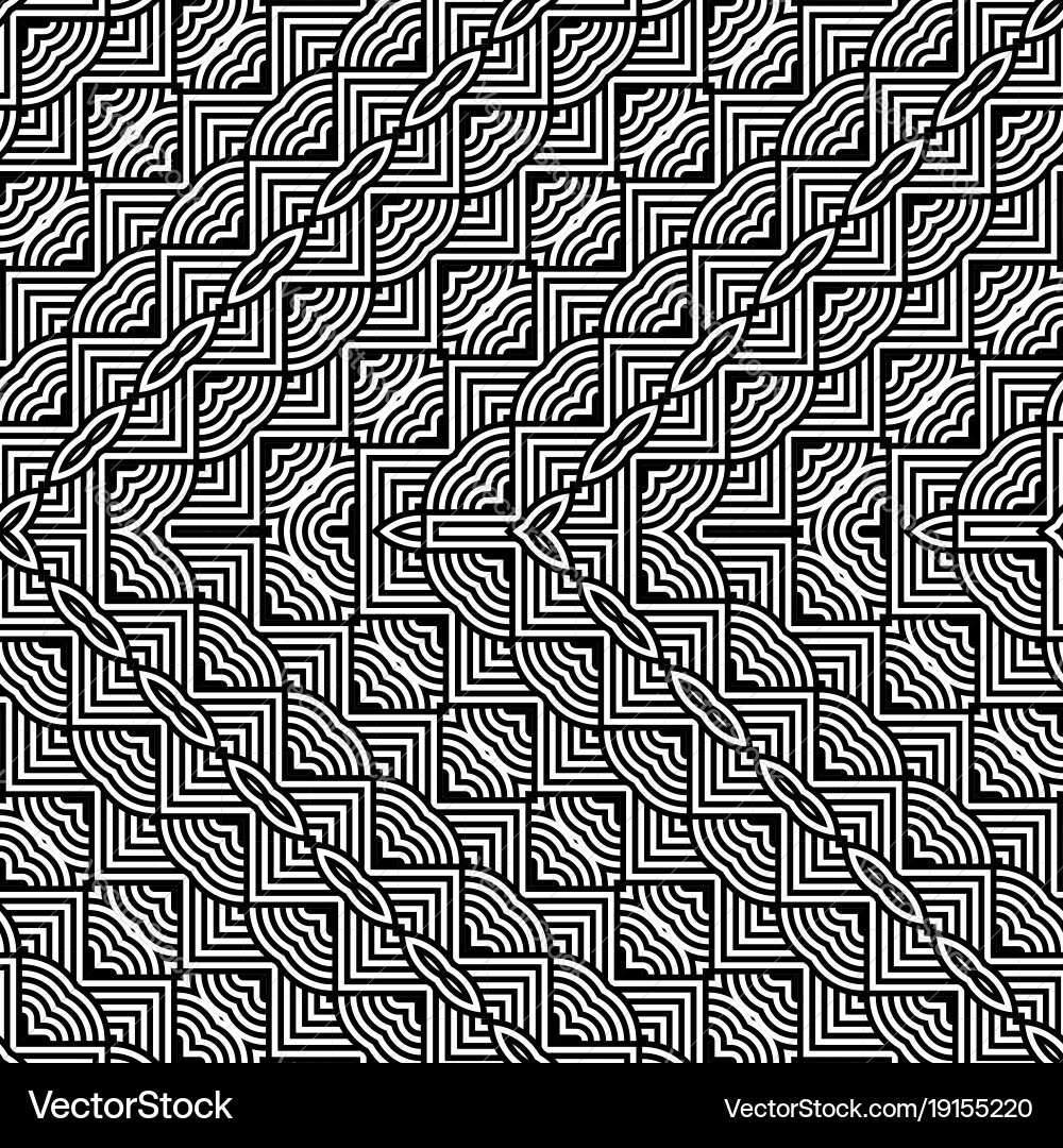 Design seamless monochrome zigzag pattern Vector Image