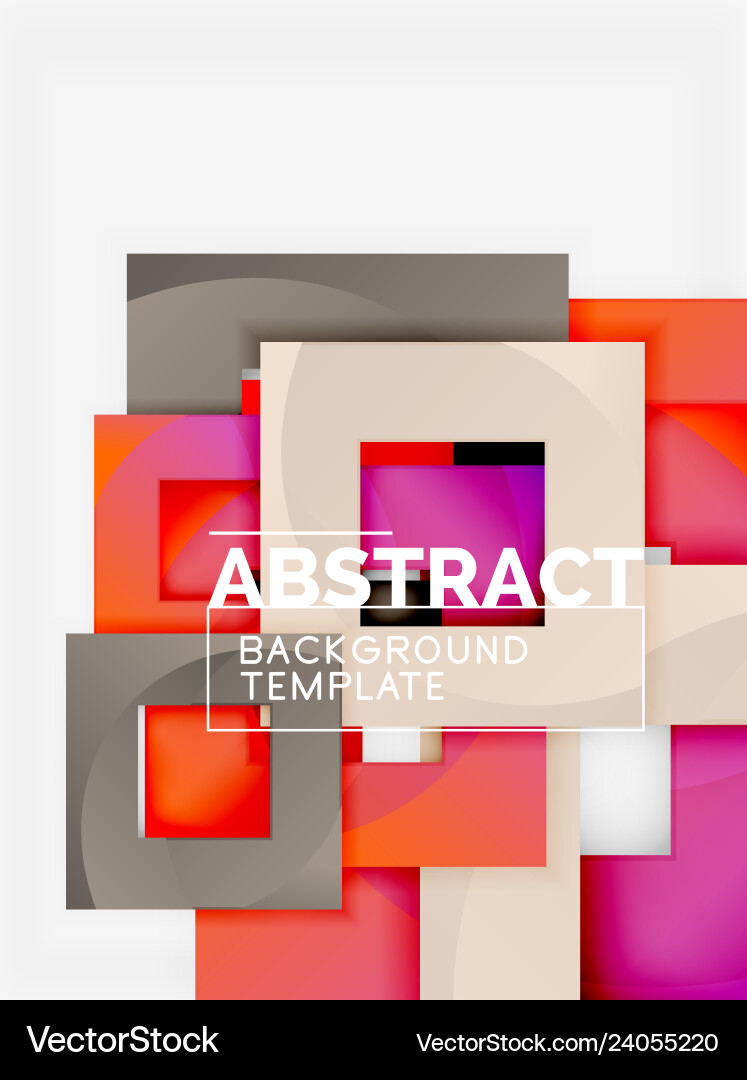 Geometric Color Block Composition vector image