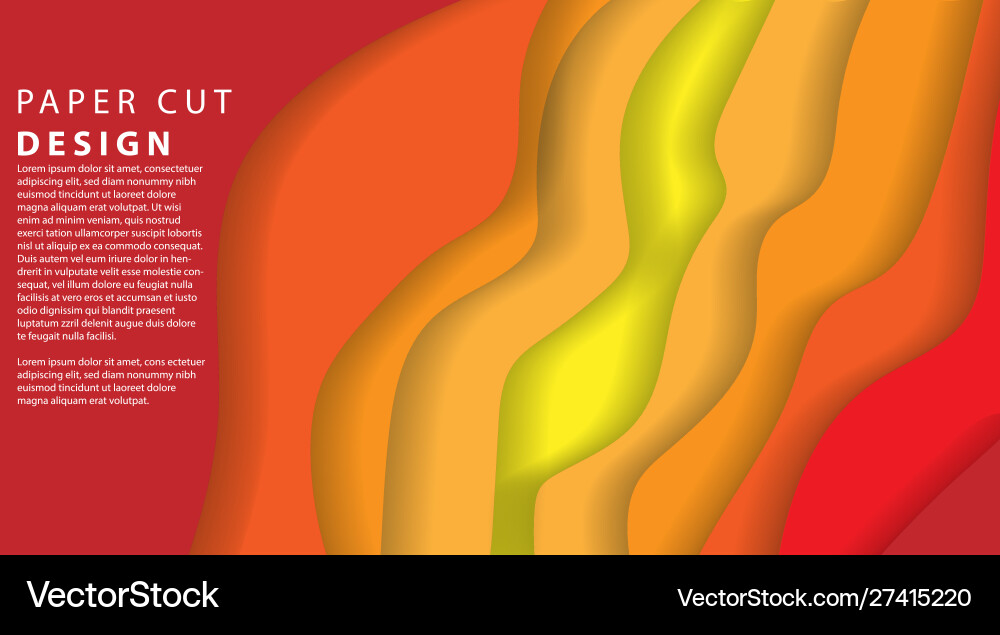 Papercut multi layers 3d color texture background Papercut multi layers 3d color texture background vector image