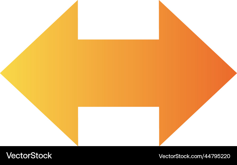 Pfeilgradient universal Icon ui ux element sign Vektorbild