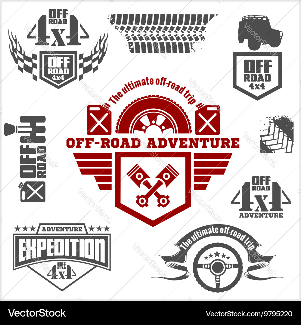 Racing & Sports Emblems Vector Image