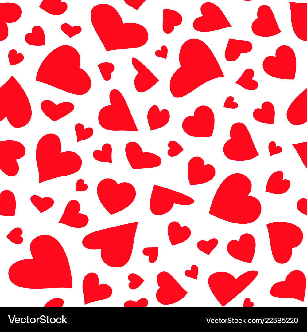 Seamless pattern with hearts Seamless pattern with hearts vector image