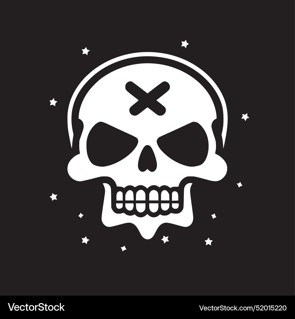 Skull - high quality logo ideal for t-shirt Skull - high quality logo ideal for t-shirt Vector Image