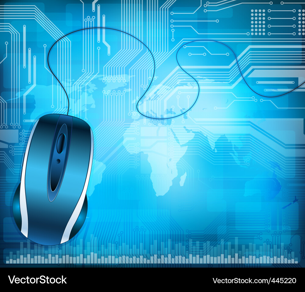 Tech Background - Circuitry vector image
