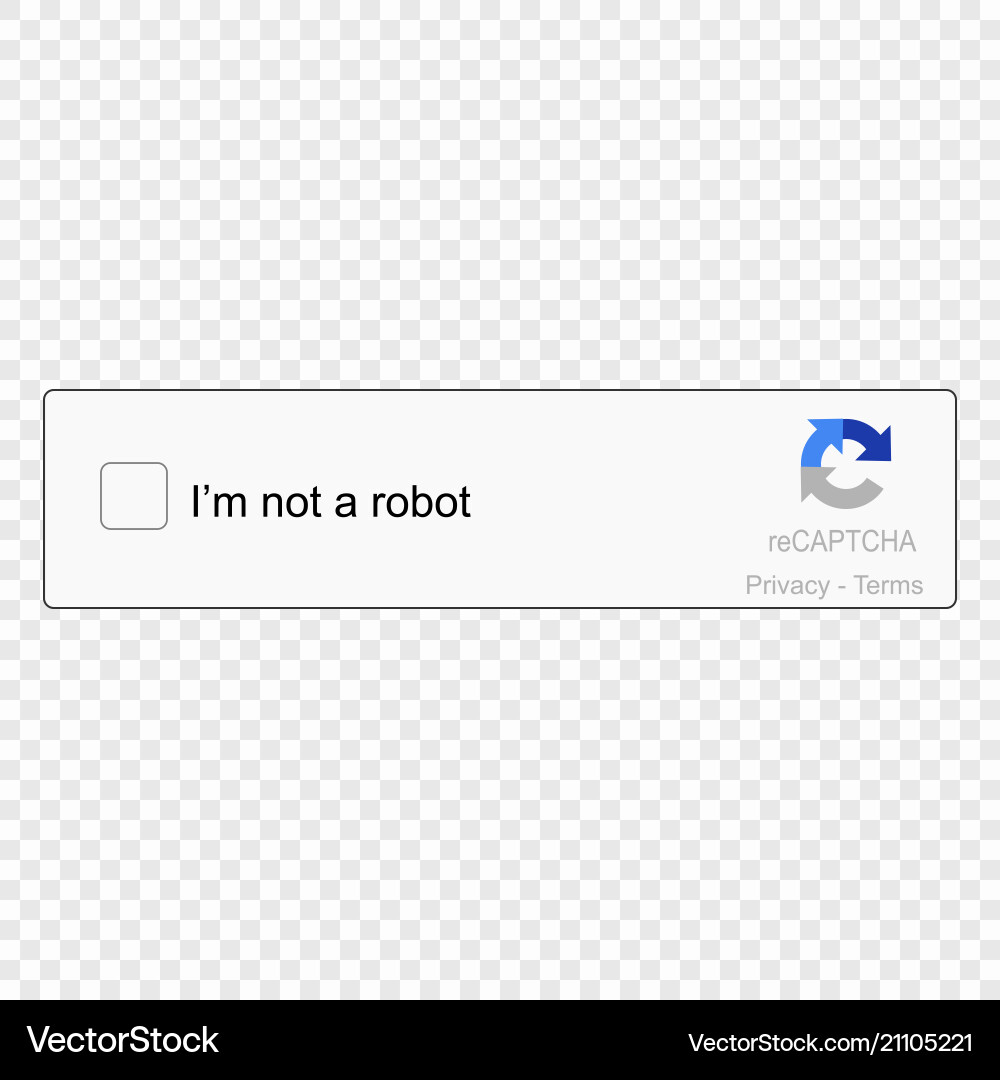 Captcha Robot Icon vector image