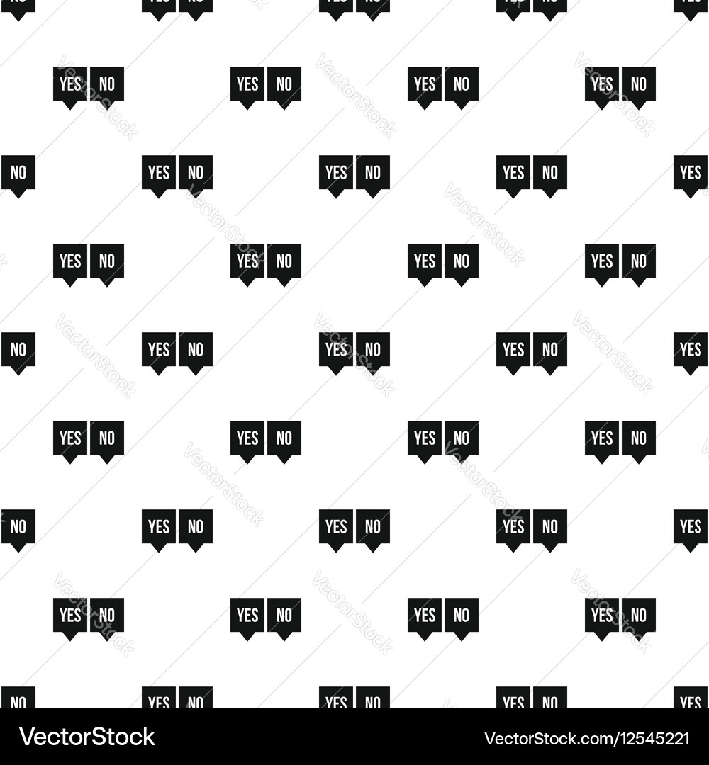 Check mark in speech bubbles pattern simple style vector image