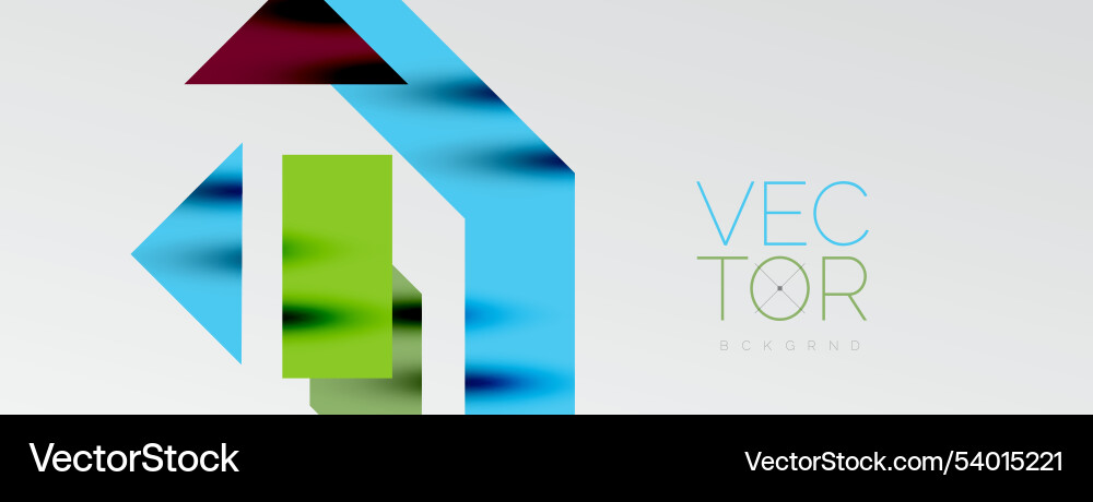 Dynamic lines and triangles Vector Image