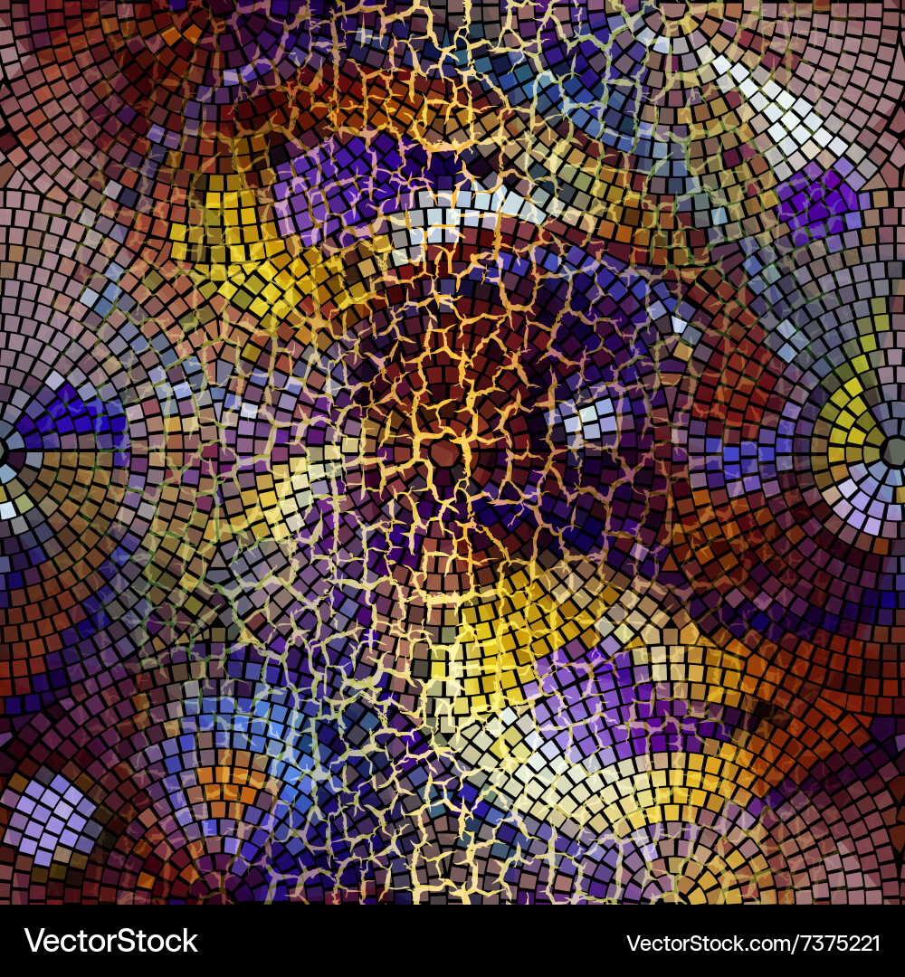 Geometric pattern with grunge effect Vector Image