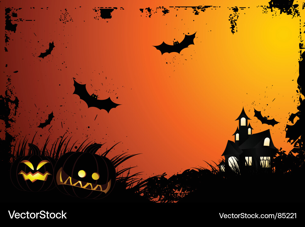 Halloween Grunge Backdrop vector image